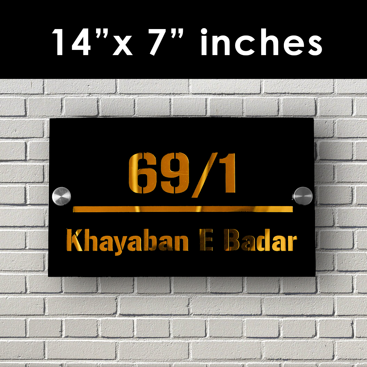 Personalized Outdoor House Numbers Plate