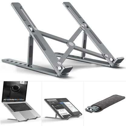 Aluminium Alloy Creative Laptop Stand, Portable And Fold-Able