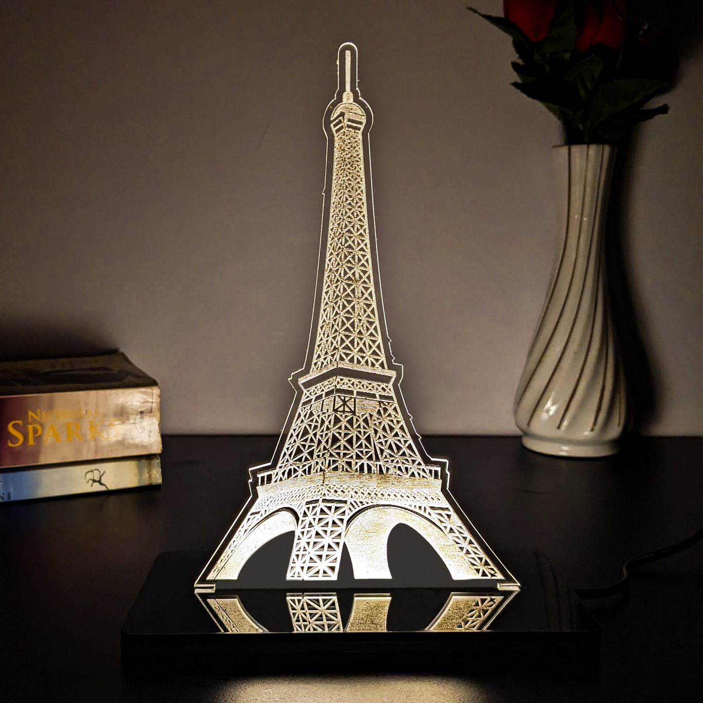 3D LED Acrylic Lamp - Eiffel tower