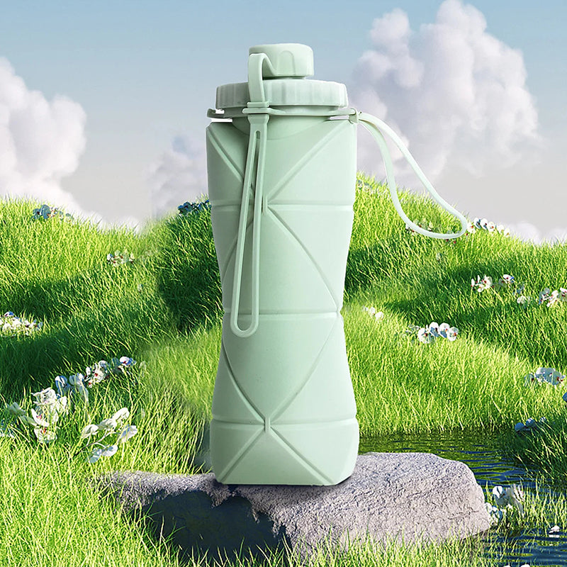 Folding Silicon Water Bottle