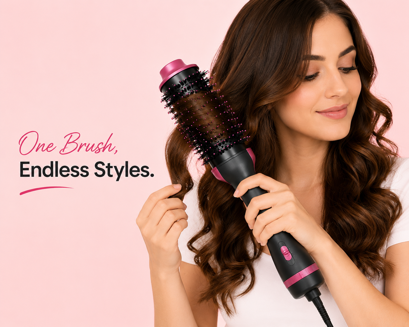 Professional 3-in-1 Hot Air Styler: Your Ultimate Dryer, Straightener, and Curler