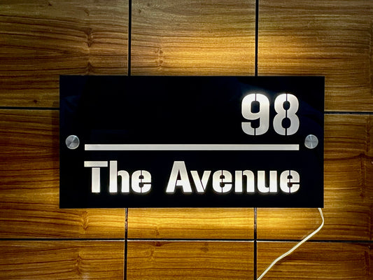 Customize LED Outdoor House Numbers Plate