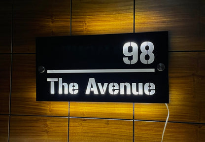 Customize LED Outdoor House Numbers Plate