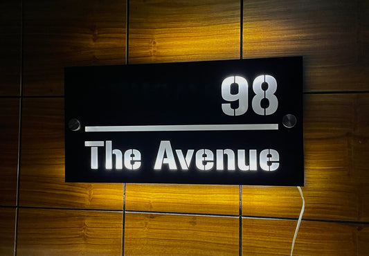 Customize LED Outdoor House Numbers Plate