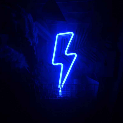 Neon Light Power/Energy Art Sign