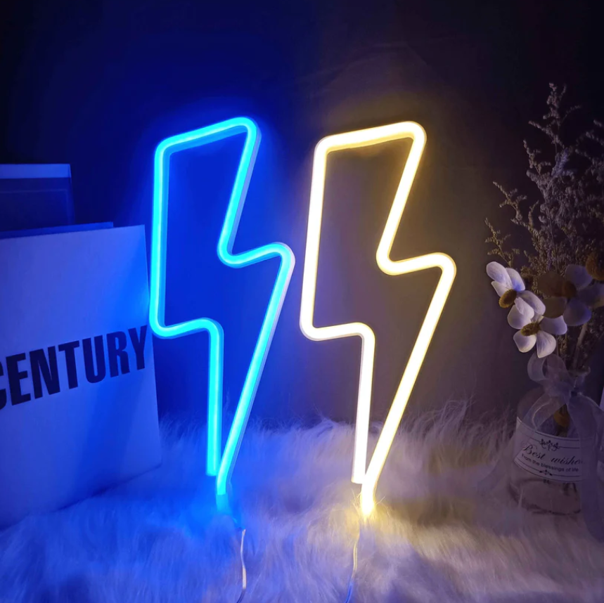 Neon Light Power/Energy Art Sign