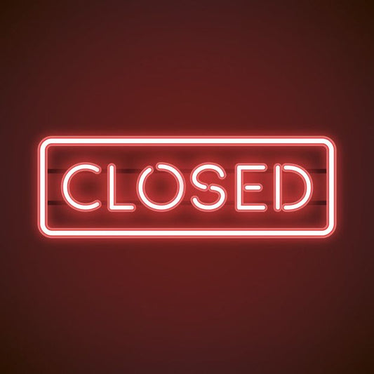 Closed Neon Light Wall Decoration (All Colors)