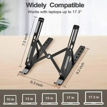 Aluminium Alloy Creative Laptop Stand, Portable And Fold-Able
