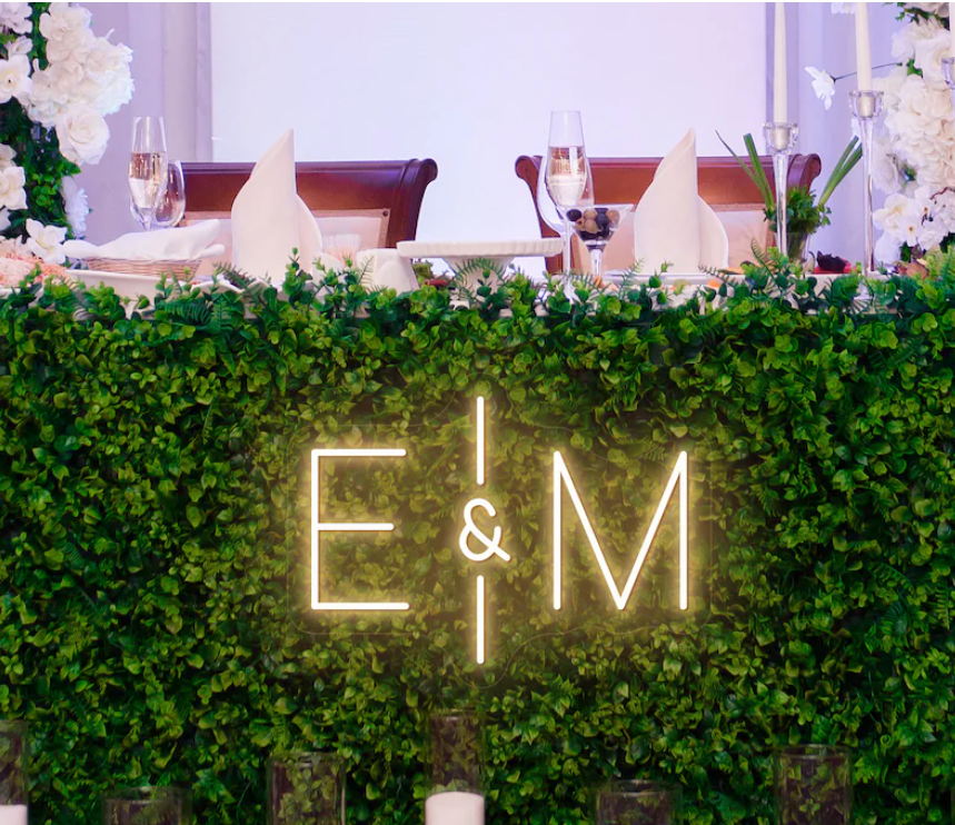 Custom Initials Name LED Neon Sign