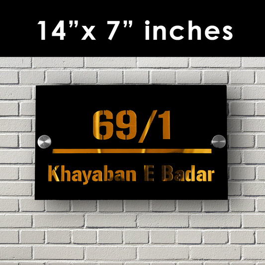 Personalized Outdoor House Numbers Plate