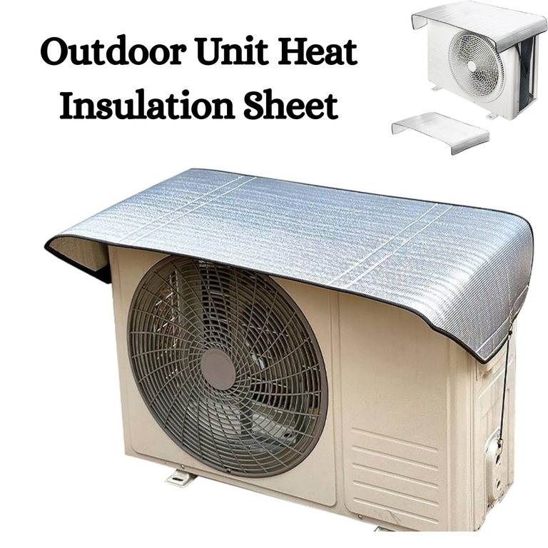 AC Outdoor Unit Protector Aluminium Cover With Straps
