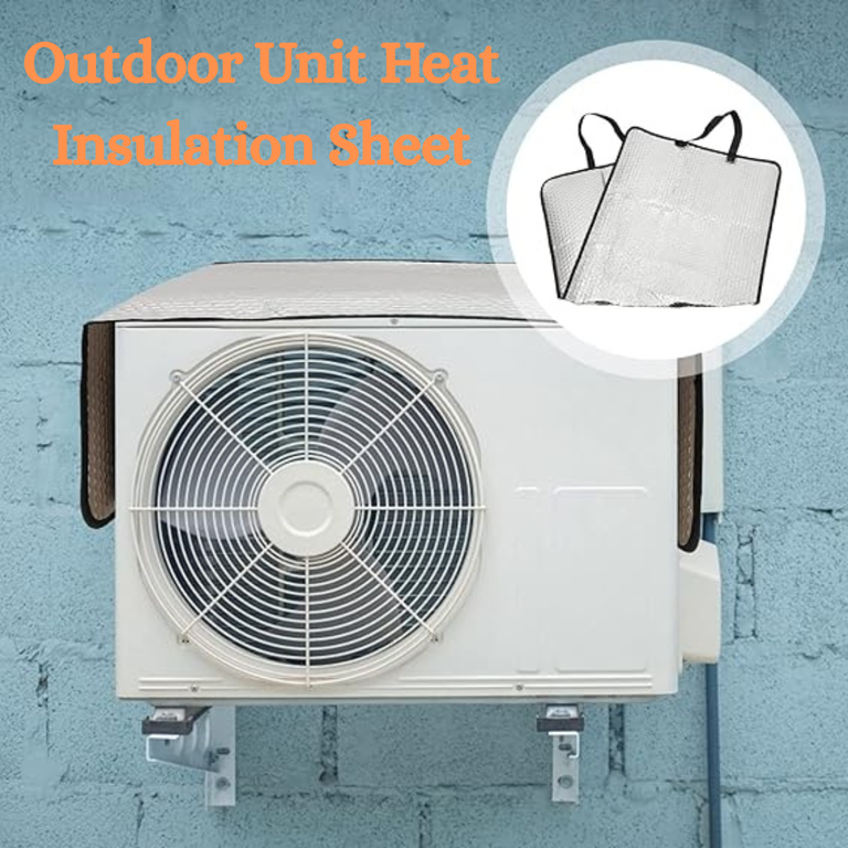 AC Outdoor Unit Protector Aluminium Cover With Straps