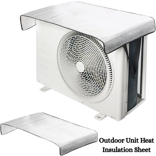 AC Outdoor Unit Protector Aluminium Cover With Straps