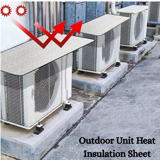 AC Outdoor Unit Protector Aluminium Cover With Straps
