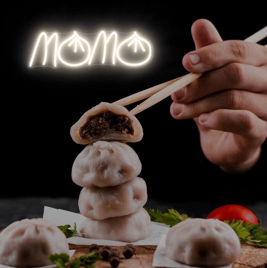 Momos Neon Sign