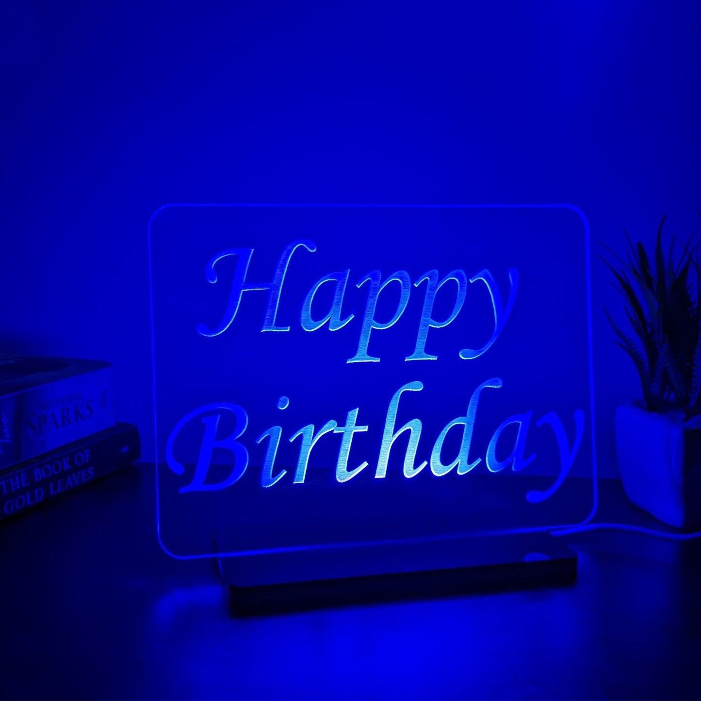 3D LED Acrylic Lamp - Happy Birthday