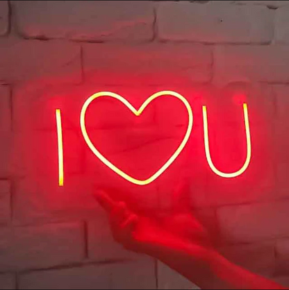 I ❤️ U Neon Sign