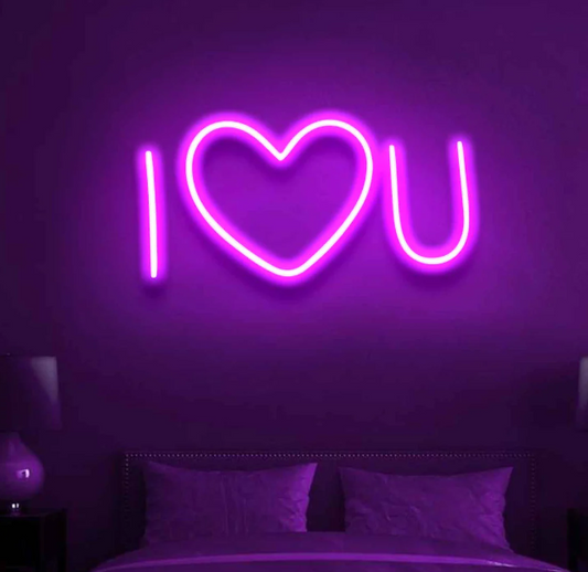 I ❤️ U Neon Sign