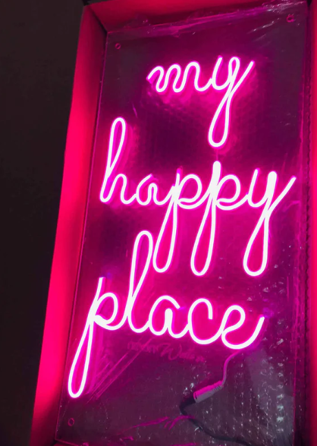 My Happy Place Neon Sign