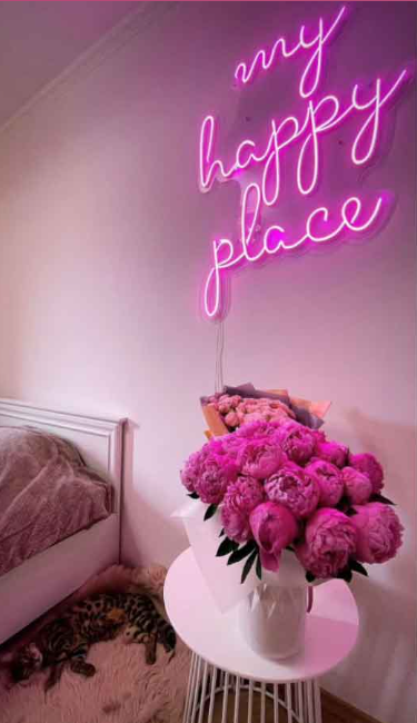 My Happy Place Neon Sign